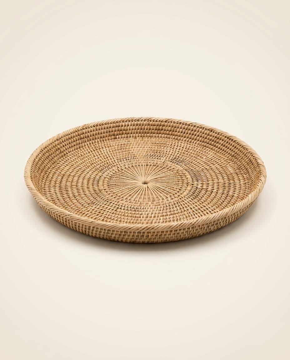 Coiled Rattan Charger