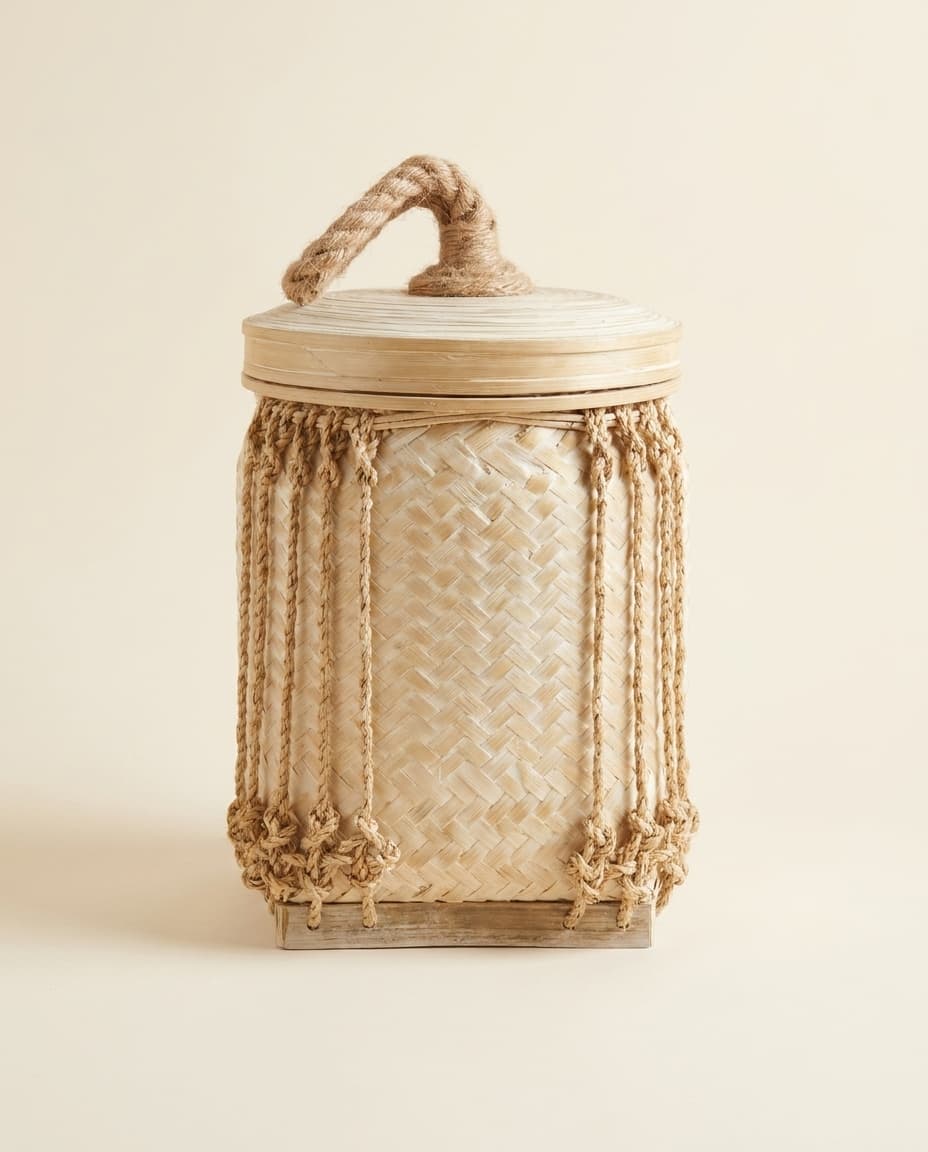 Woven Kratip Box with Lid