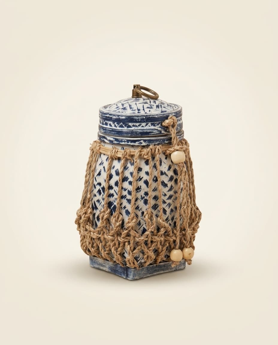 Fat Kratip Basket, Metal-Ring Top view 3
