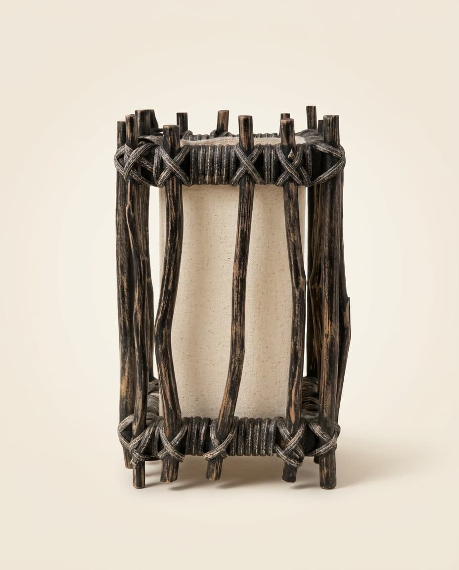 Bamboo Floor Lantern view 2