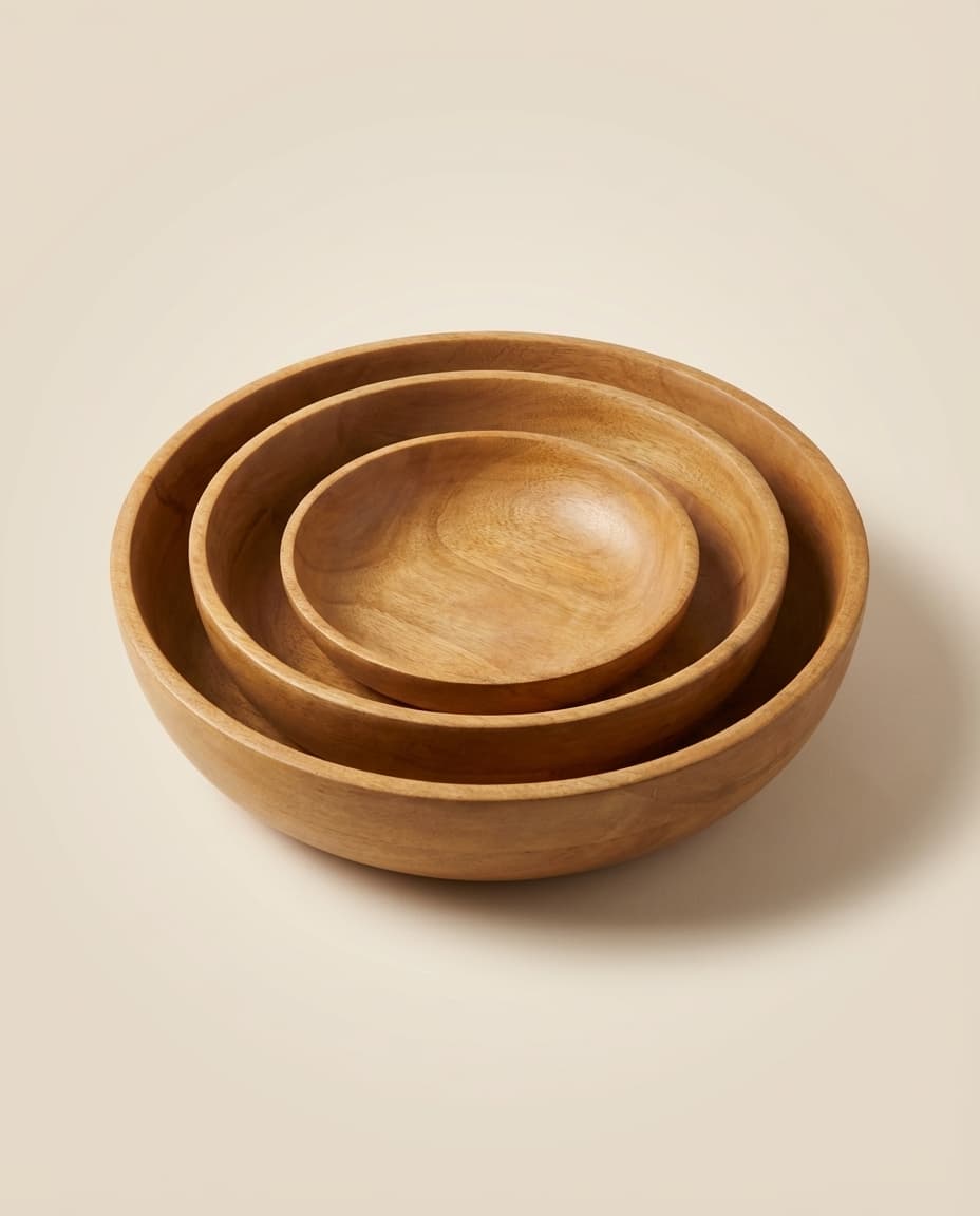 Plain Smooth Nesting Bowl Set S/M/L