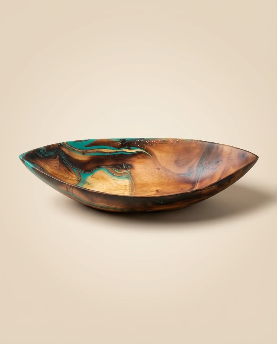Turquoise Blue Boat Bowl