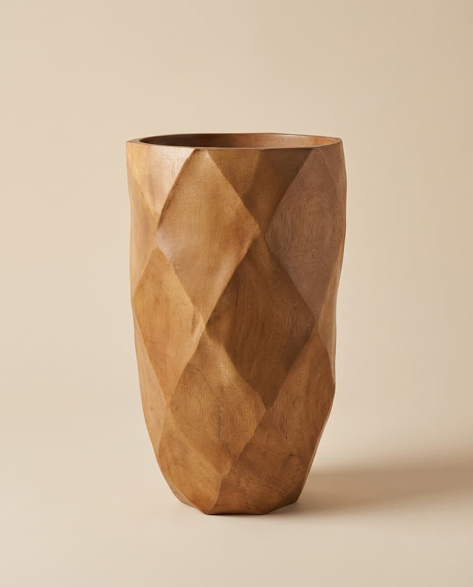Wave Pattern Tall Vase