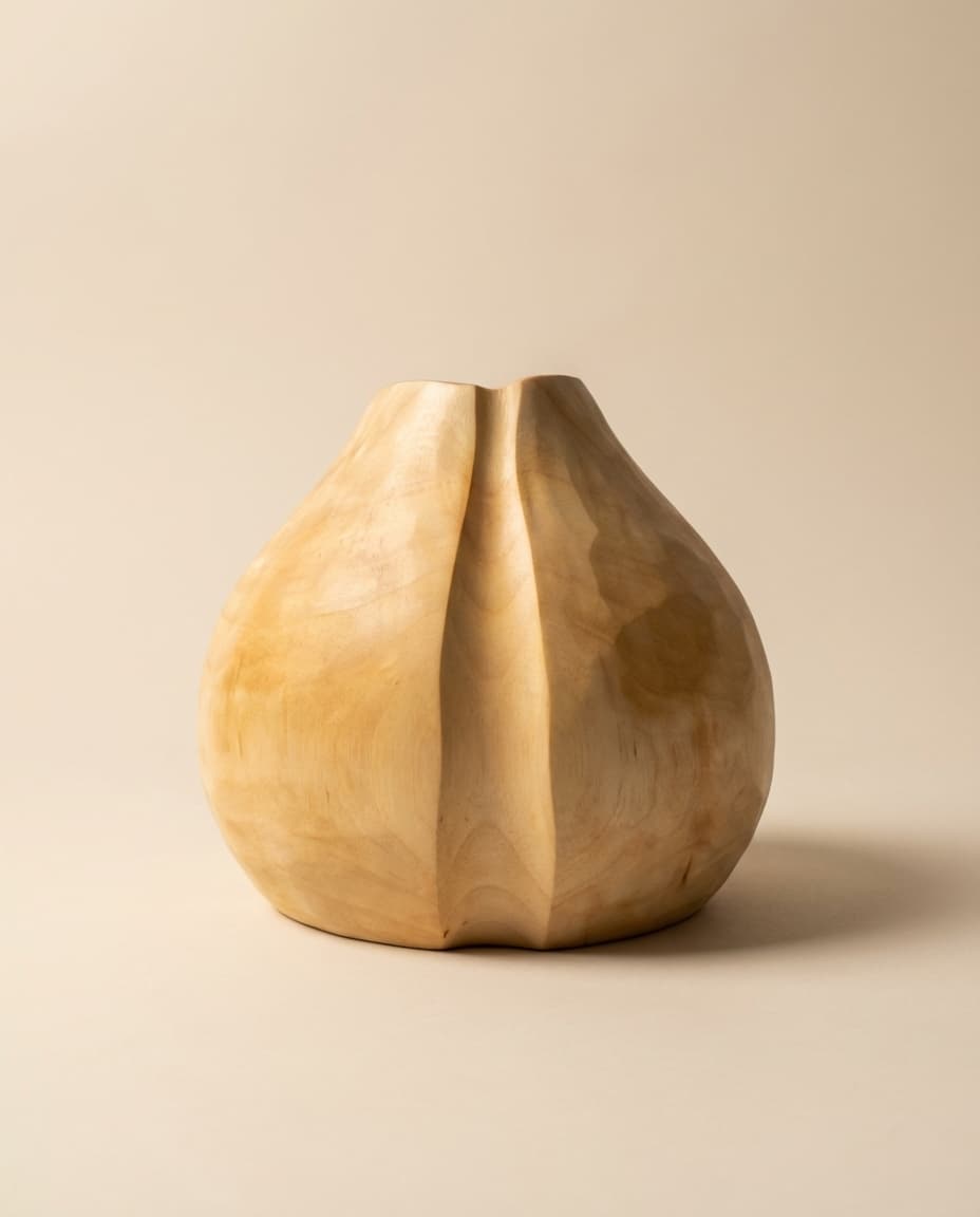 Angular Faceted Lotus Vase