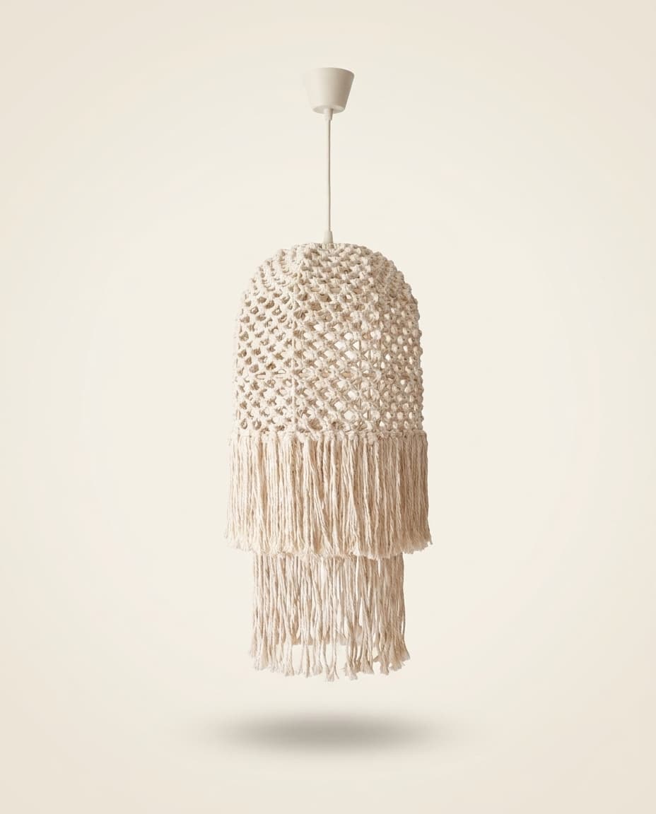 Fringed Macrame Pendant