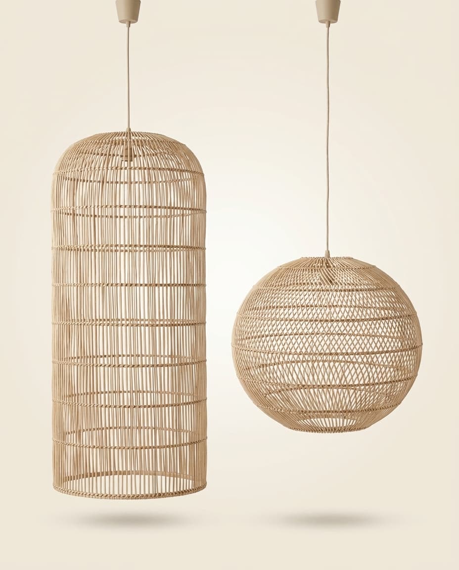 Rattan Birdcage Pendant