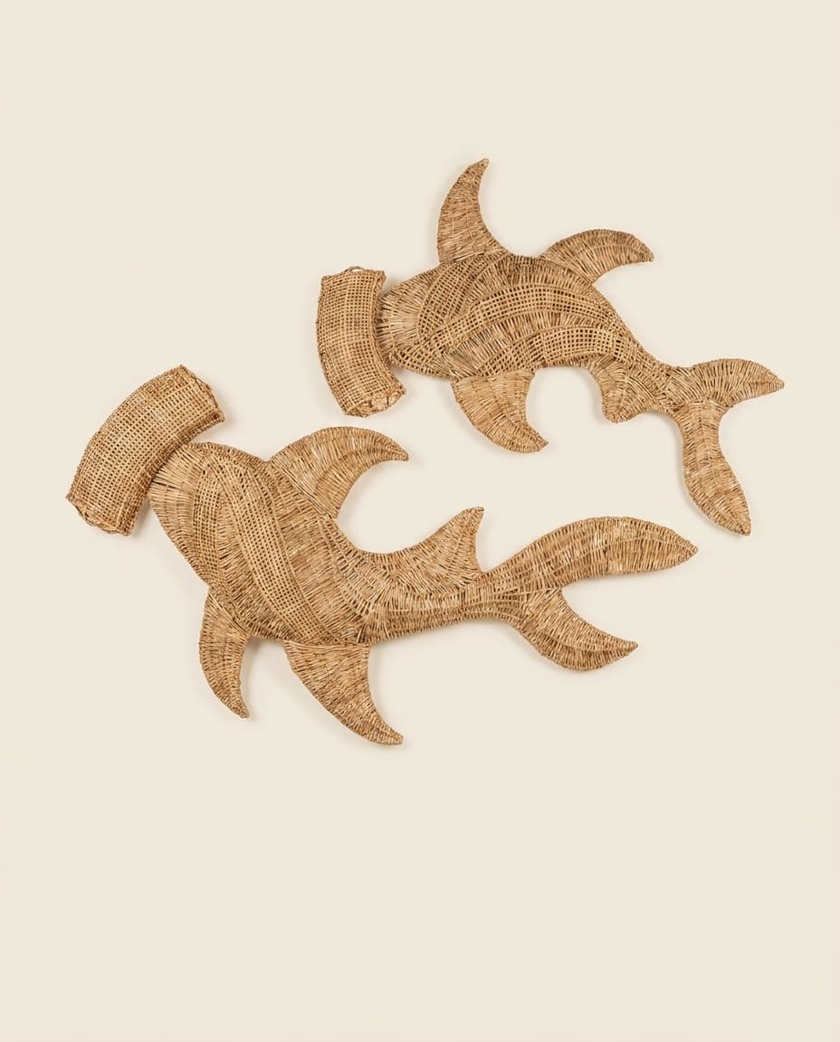 Woven Fish Wall Sculpture