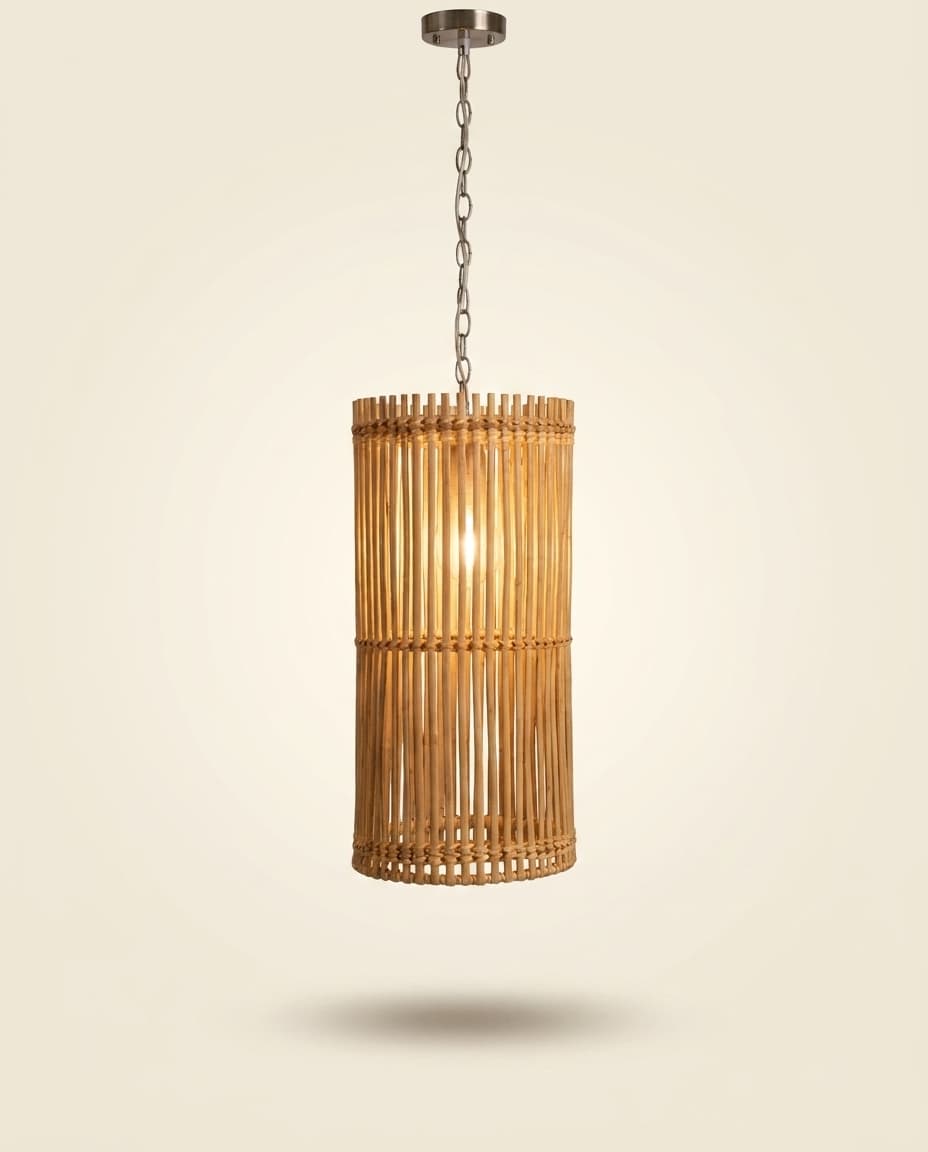 Bamboo Cylinder Pendant