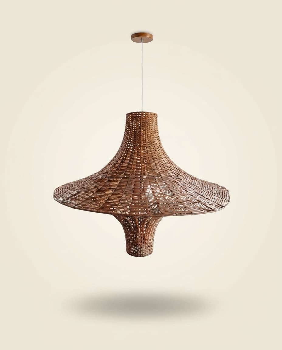 Spun Rattan Pendant