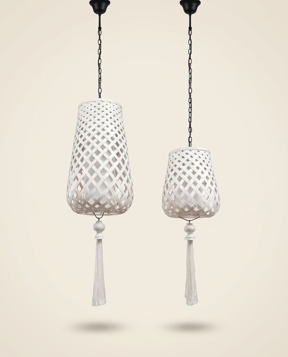 Tasselled Lattice Pendant