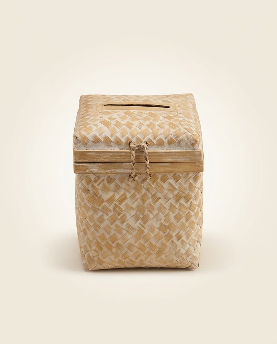 Woven Cube Box with Slot
