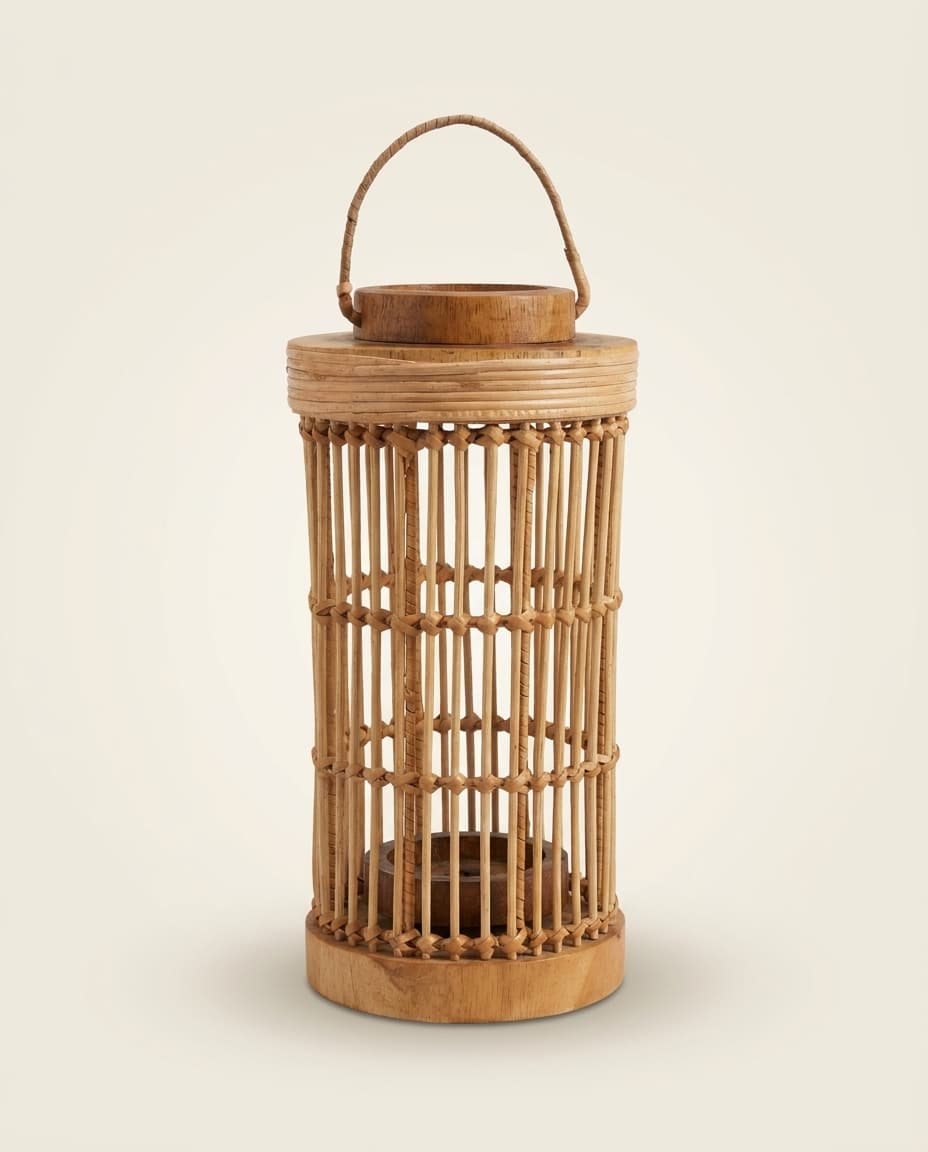 Slatted Bamboo Lantern
