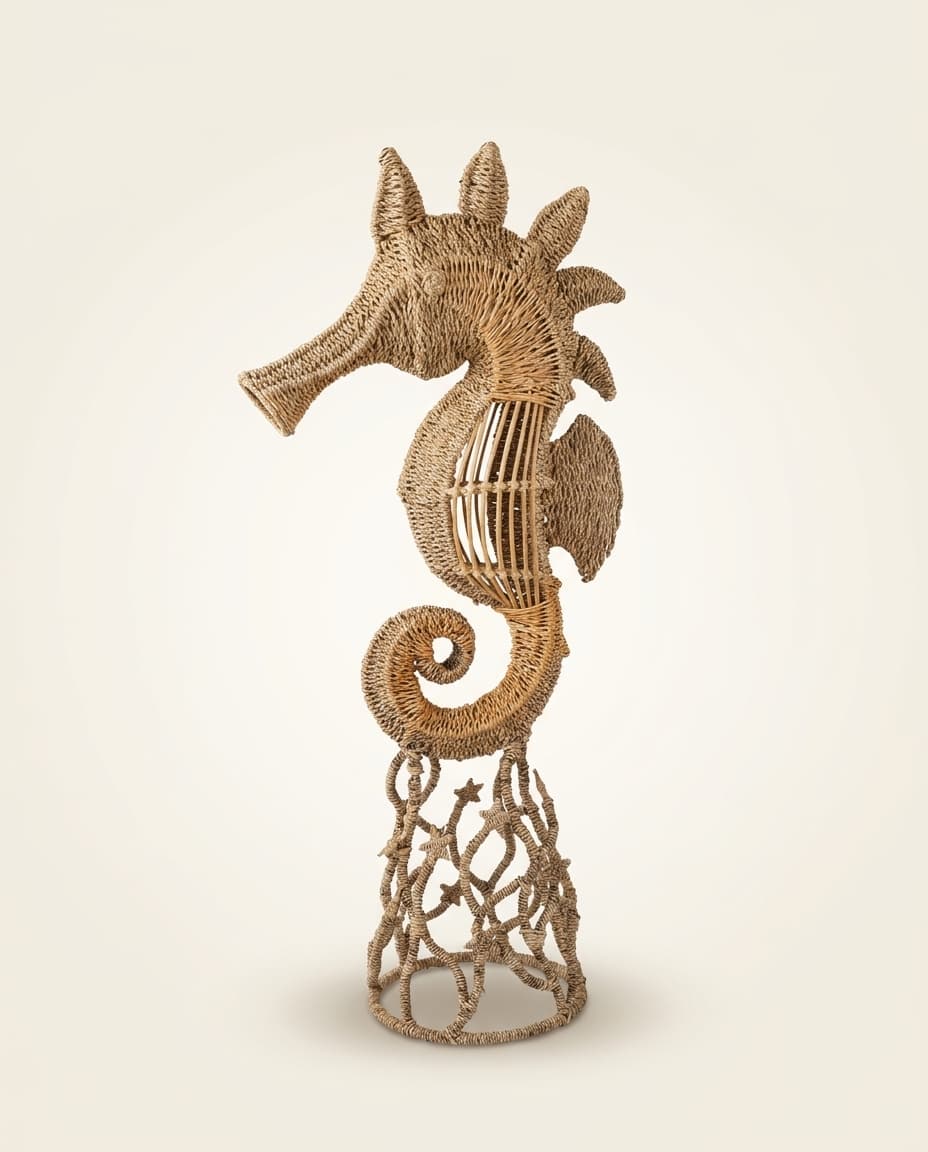 Woven Seahorse Sculpture