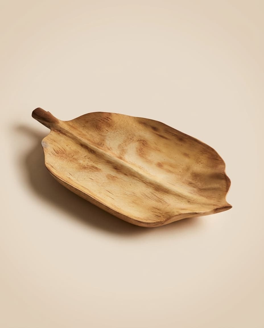 Carved Leaf Platter