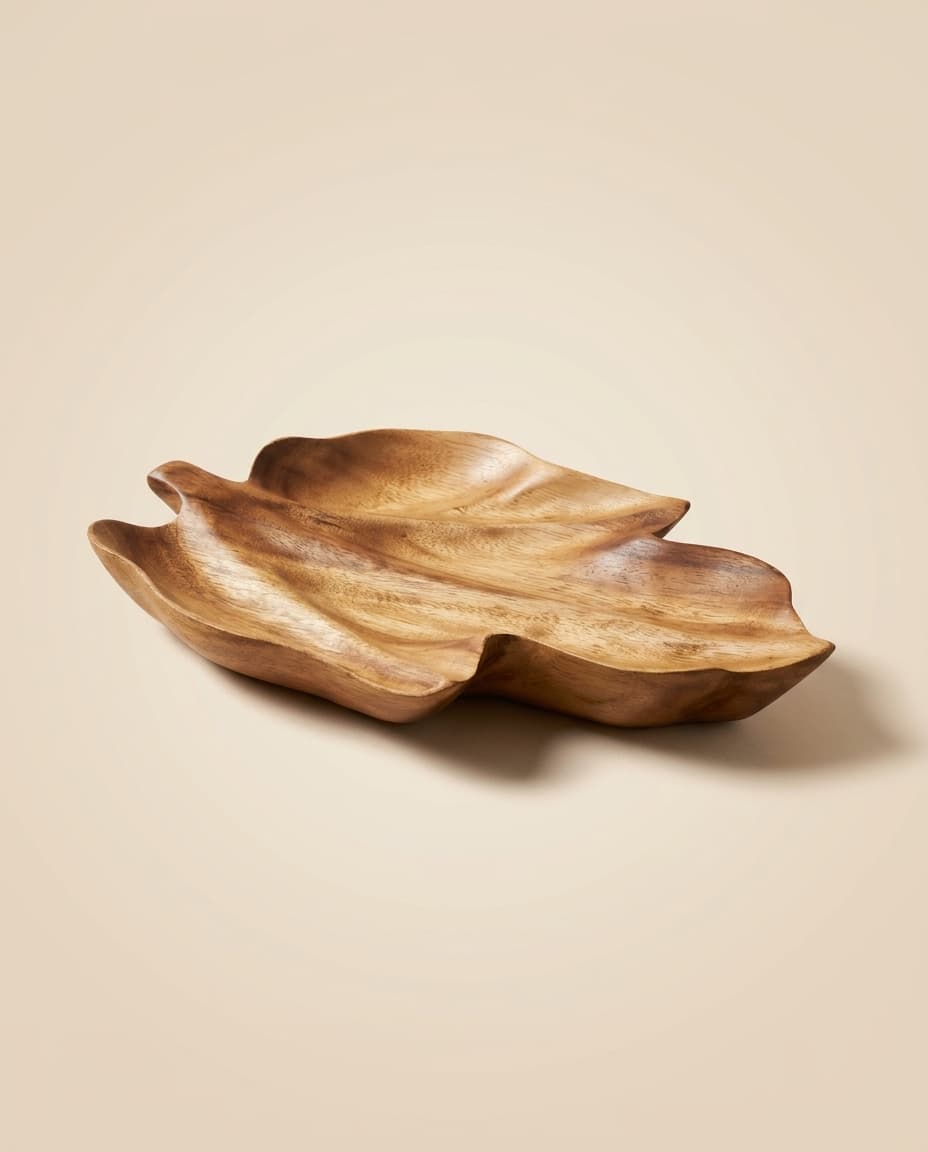 Carved Long Leaf Dish