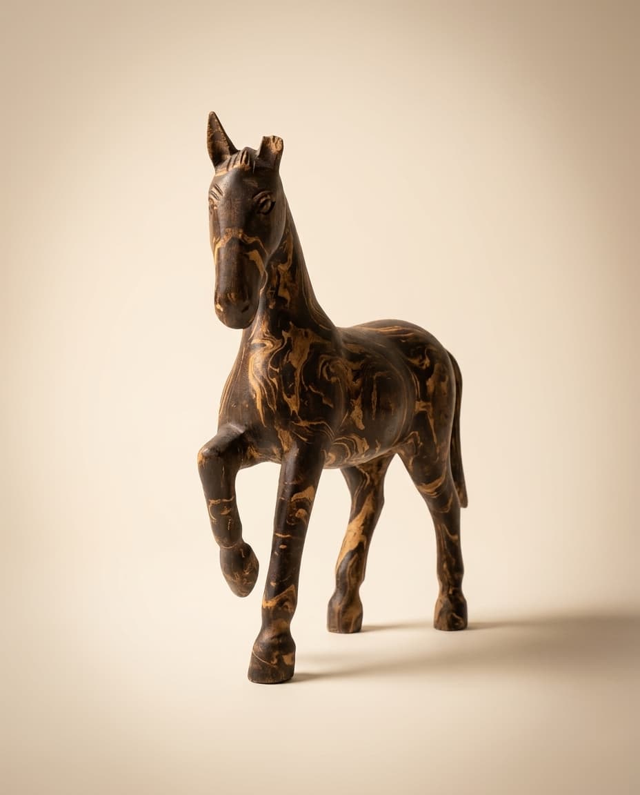 Marbled Horse Figurine