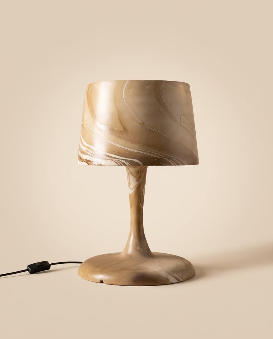 Marbled Tulip Table Lamp
