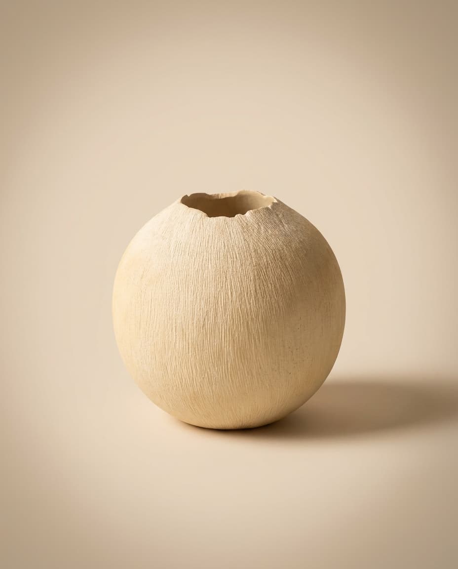 Torn-Rim Globe Vase