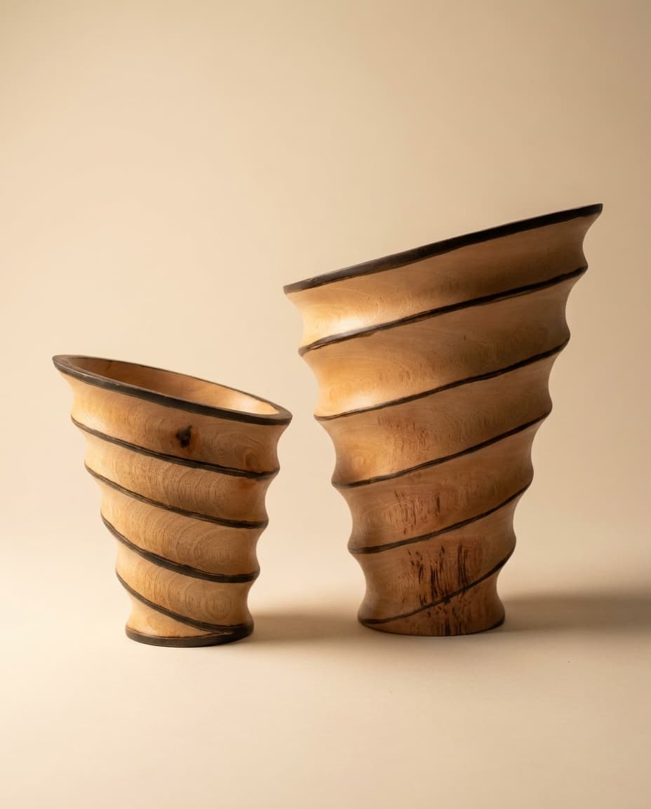 Spiral Ring Cone Vase