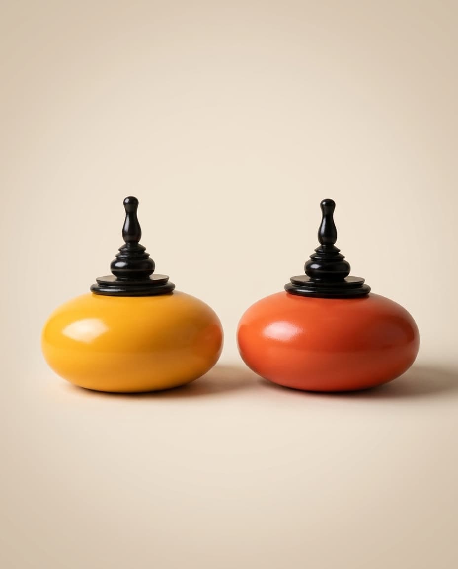 Lacquer Lidded Jar